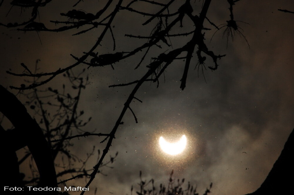 Prima eclipsa partiala de soare din 2011 a durat trei ore. VIDEO si FOTO! - Imaginea 13