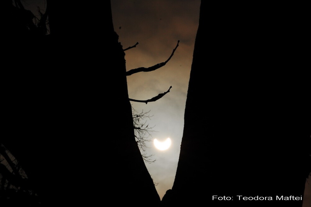 Prima eclipsa partiala de soare din 2011 a durat trei ore. VIDEO si FOTO! - Imaginea 21