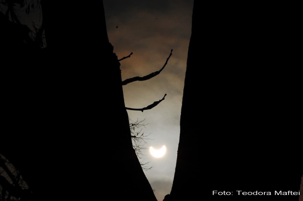 Prima eclipsa partiala de soare din 2011 a durat trei ore. VIDEO si FOTO! - Imaginea 22