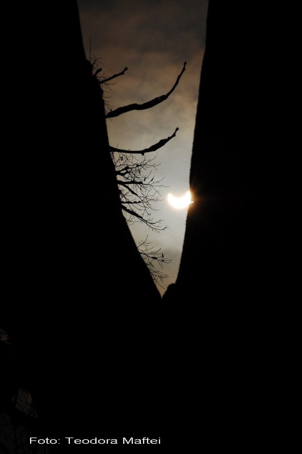 Prima eclipsa partiala de soare din 2011 a durat trei ore. VIDEO si FOTO! - Imaginea 23