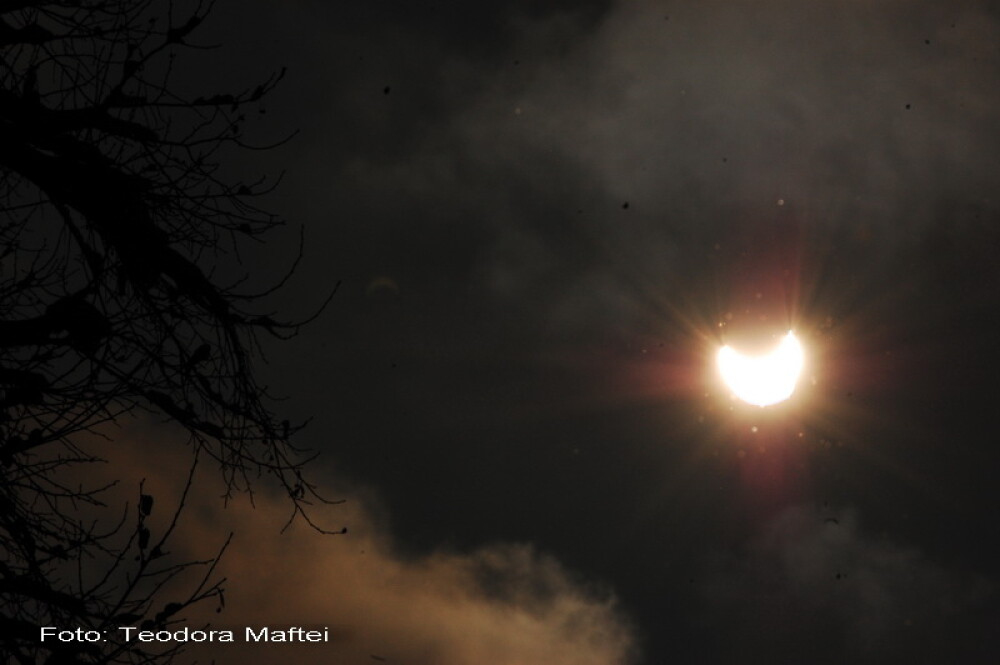 Prima eclipsa partiala de soare din 2011 a durat trei ore. VIDEO si FOTO! - Imaginea 27
