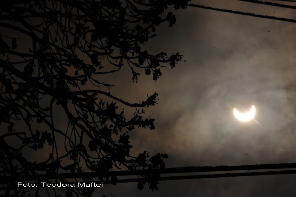 Prima eclipsa partiala de soare din 2011 a durat trei ore. VIDEO si FOTO! - Imaginea 29
