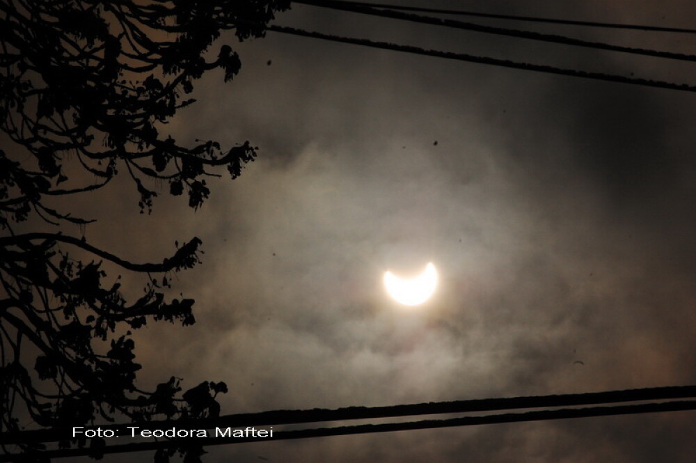 Prima eclipsa partiala de soare din 2011 a durat trei ore. VIDEO si FOTO! - Imaginea 30