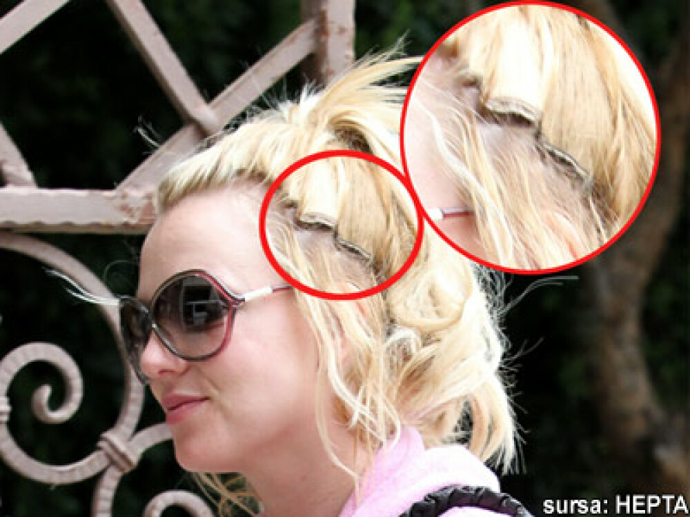 Delasare maxima! Britney Spears si-a scos extensiile la plimbare - Imaginea 1