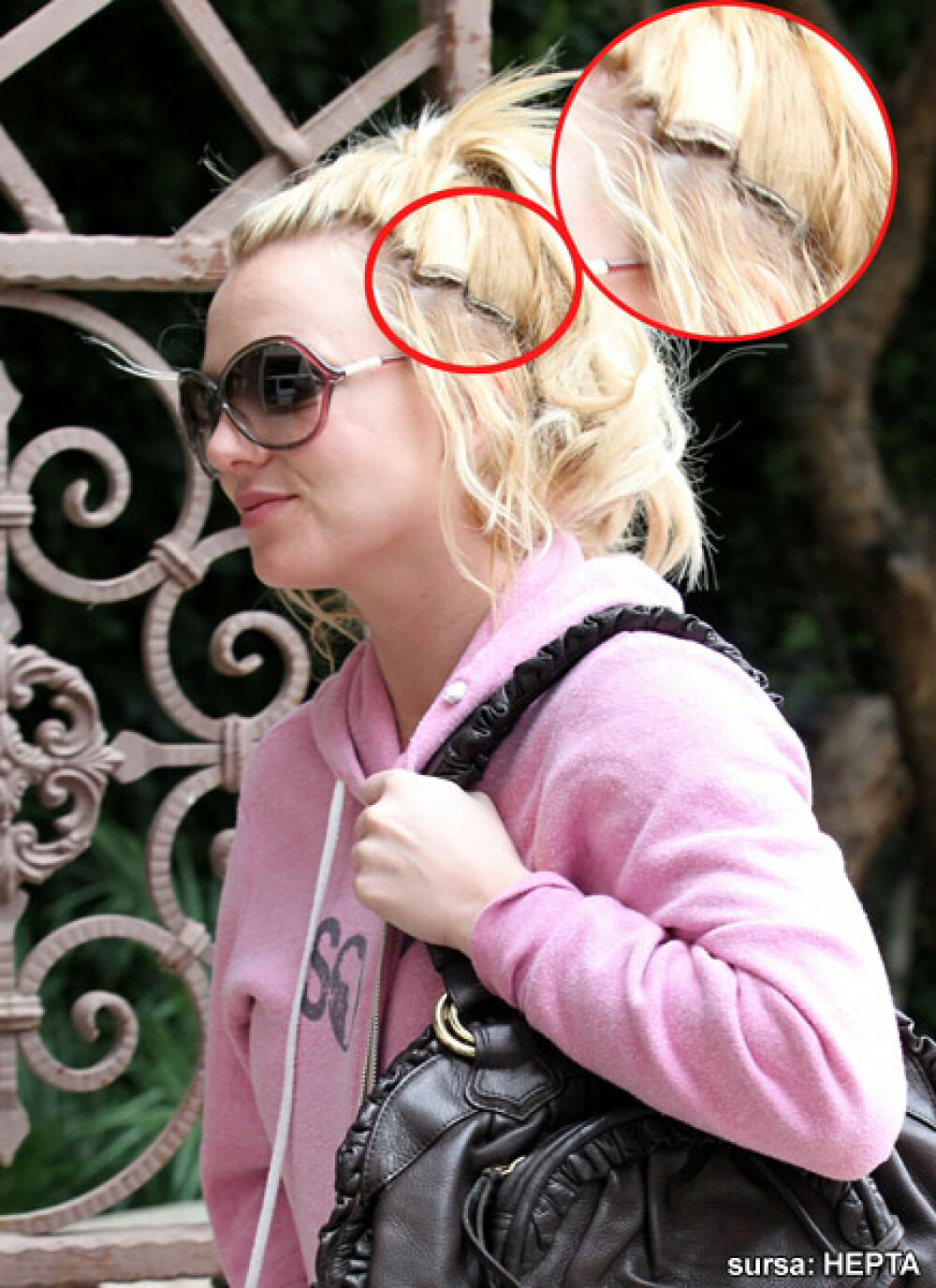 Delasare maxima! Britney Spears si-a scos extensiile la plimbare - Imaginea 2