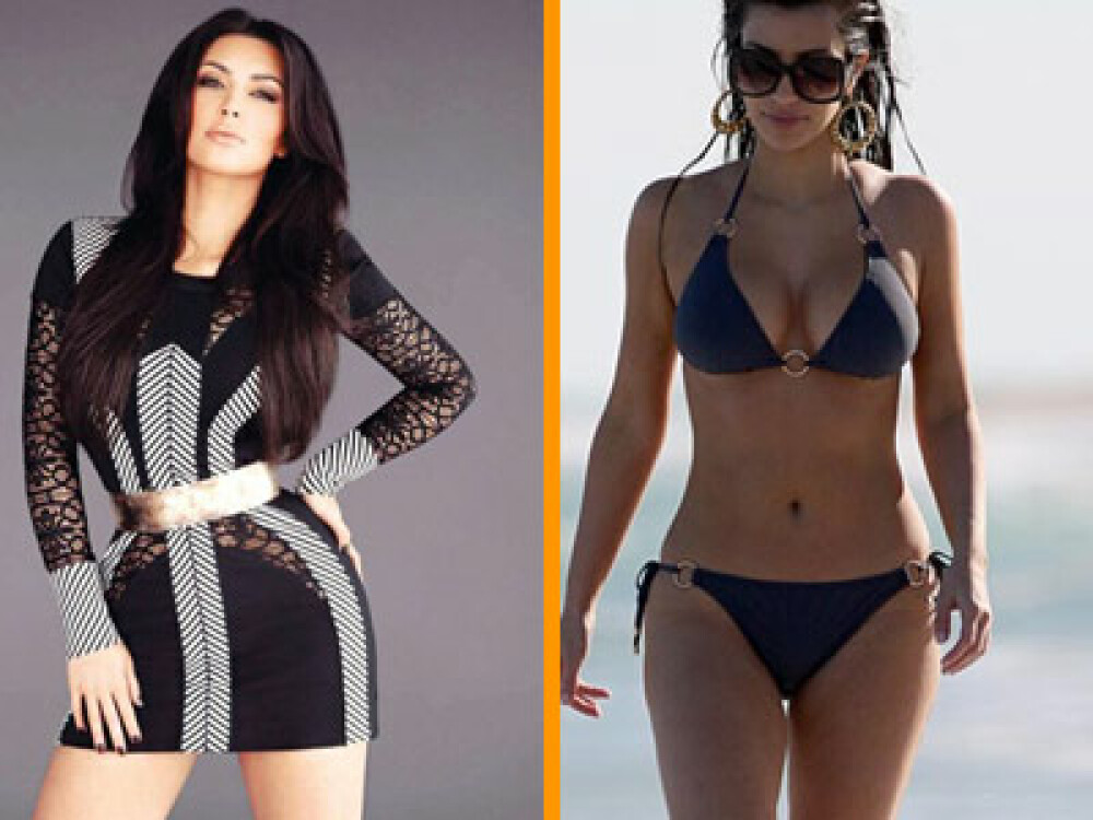 Kim Kardashian si talia de viespe! Realitate sau Photoshop? - Imaginea 1