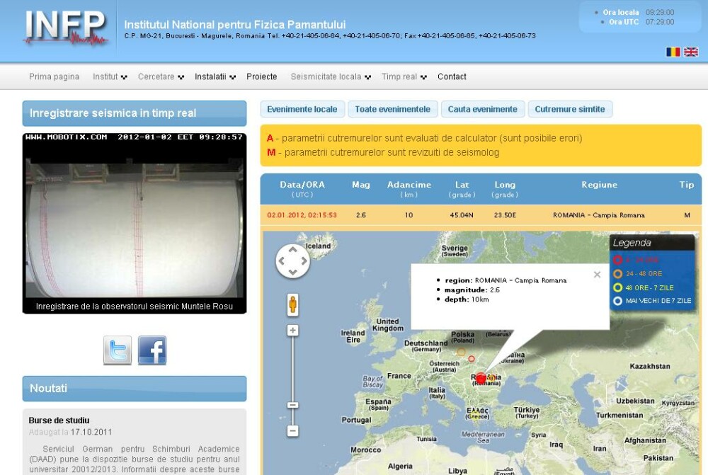 Inceput de an cutremurator. 23 de seisme in Romania, in decurs de doua zile - Imaginea 2