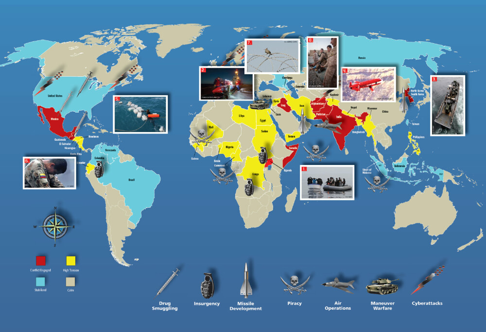 HARTA mondiala a tuturor conflictelor din 2012. Cele mai fierbinti locuri de pe Glob, gata sa erupa - Imaginea 1