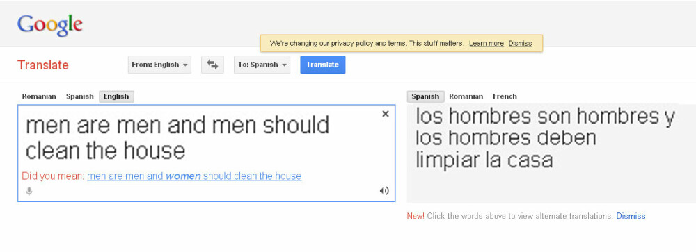 Dovada ca Google Translate e misogin. FOTO - Imaginea 2