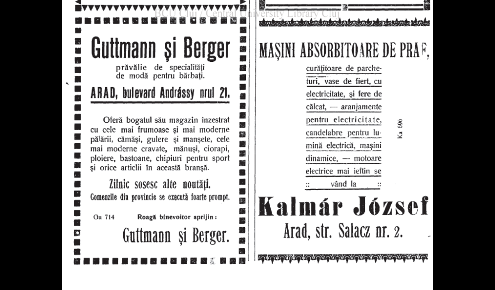 Vezi cum aratau reclamele din ziarele aradene de acum un secol. Cu ce mesaje erau atrasi clientii - Imaginea 7