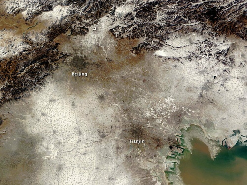 Din cauza poluarii, orasul Beijing nu mai poate fi vazut de catre satelitii NASA - Imaginea 2
