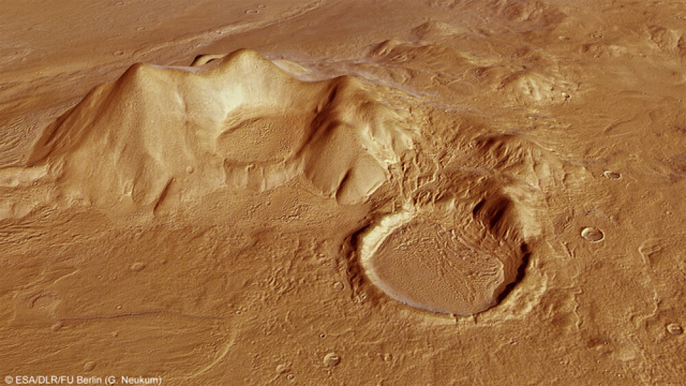 Fotografii spectaculoase cu albia unui fost rau de pe Marte, realizate de o sonda spatiala europeana - Imaginea 4