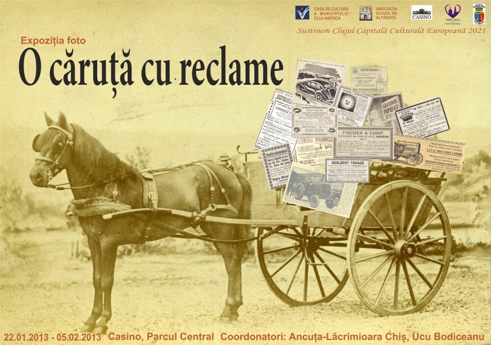 Caruta cu reclame s-a rasturnat la cladirea Casino din Parcul Central - Imaginea 1