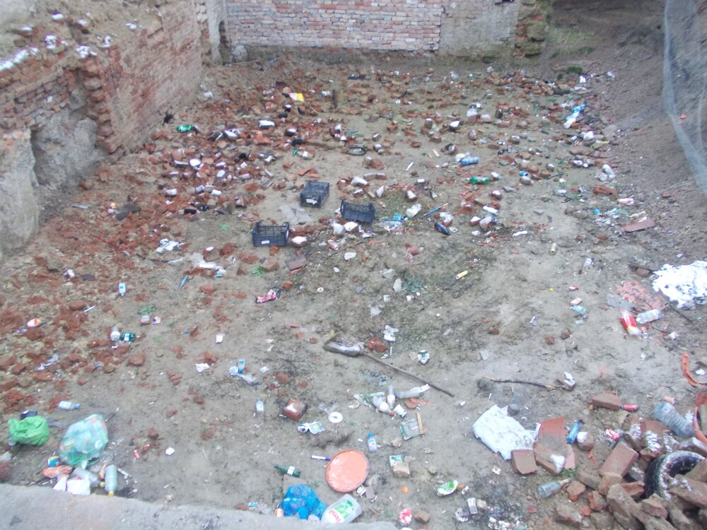Groapa de gunoi, in locul unei locuinte prabusite in urma cu un an, in cartierul Fabric. FOTO - Imaginea 5