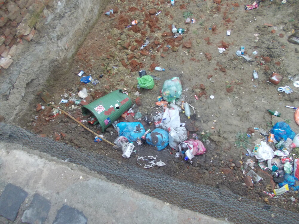 Groapa de gunoi, in locul unei locuinte prabusite in urma cu un an, in cartierul Fabric. FOTO - Imaginea 6
