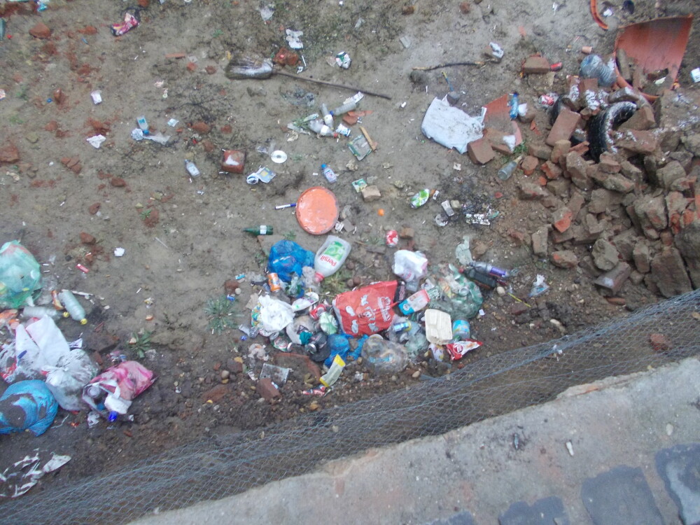 Groapa de gunoi, in locul unei locuinte prabusite in urma cu un an, in cartierul Fabric. FOTO - Imaginea 7