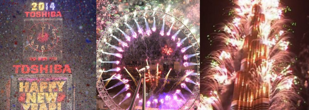 REVELION 2014. Cum au aratat petrecerile si artificiile de Anul Nou in marile orase ale lumii - Imaginea 25
