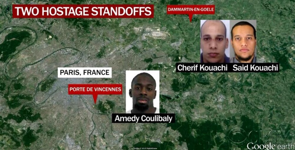 TRAGEDIE IN PARIS. Atacatorul si 4 ostatici, ucisi in asaltul de la supermarket. 4 oameni in stare grava, complicele a fugit - Imaginea 5