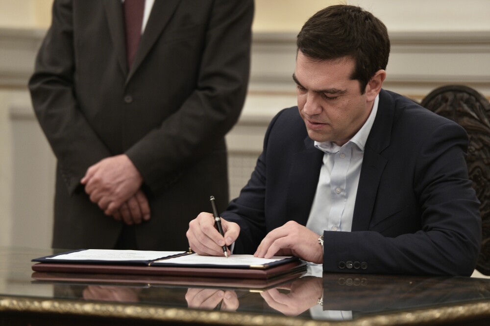 Alexis Tsipras este noul premier al Greciei: 