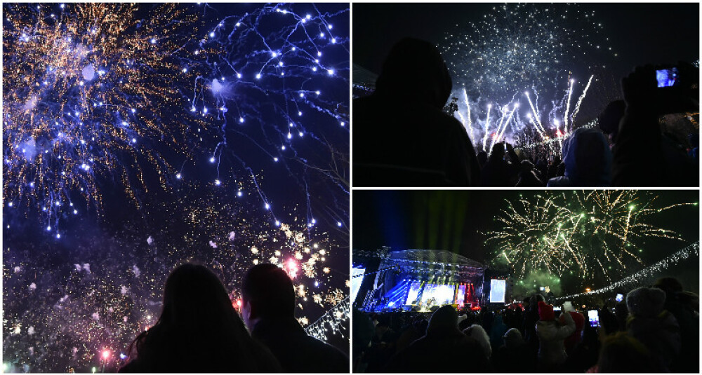 Singura petrecere de Revelion in aer liber din Capitala. Bucurestenii au invadat Parcul Titan sa vada focul de artificii - Imaginea 8