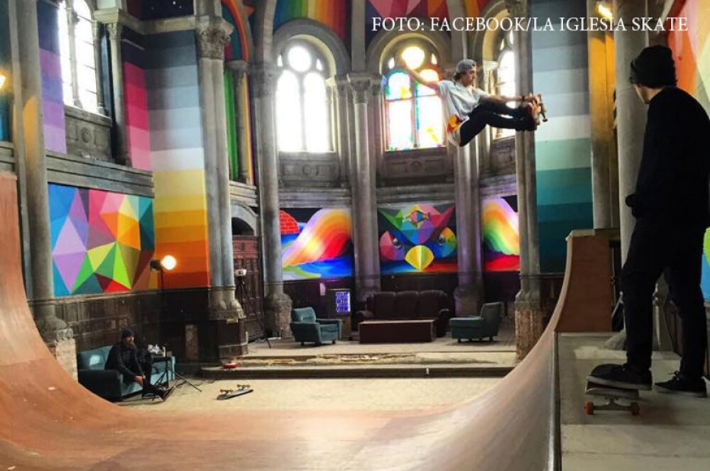 O biserica din Spania a fost cumparata de un grup de skateri. Cum a ajuns sa arate dupa un an. FOTO si VIDEO - Imaginea 1