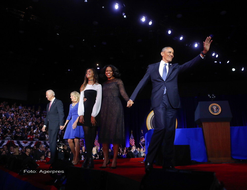 Barack Obama, discurs de ADIO la Chicago, dupa 8 ani de mandat. Declaratie in lacrimi pentru sotia sa, Michelle. VIDEO - Imaginea 2