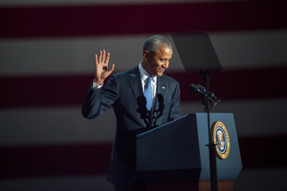 Barack Obama, discurs de ADIO la Chicago, dupa 8 ani de mandat. Declaratie in lacrimi pentru sotia sa, Michelle. VIDEO - Imaginea 10