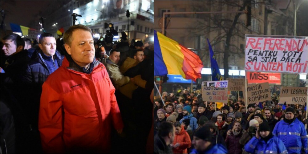 20.000 de oameni au protestat pasnic in Capitala fata de legea gratierii. Iohannis, prezent la Universitate. VIDEO si FOTO - Imaginea 18