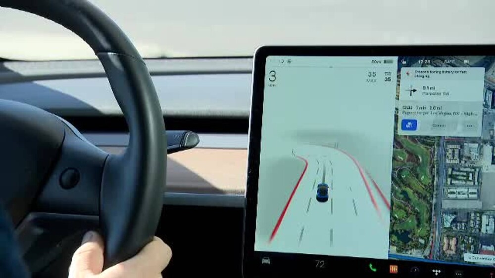 VIDEO: iLikeIT a testat ”Full Self Driving Mode” de pe Tesla 3, la CES 2022, în Las Vegas - Imaginea 1