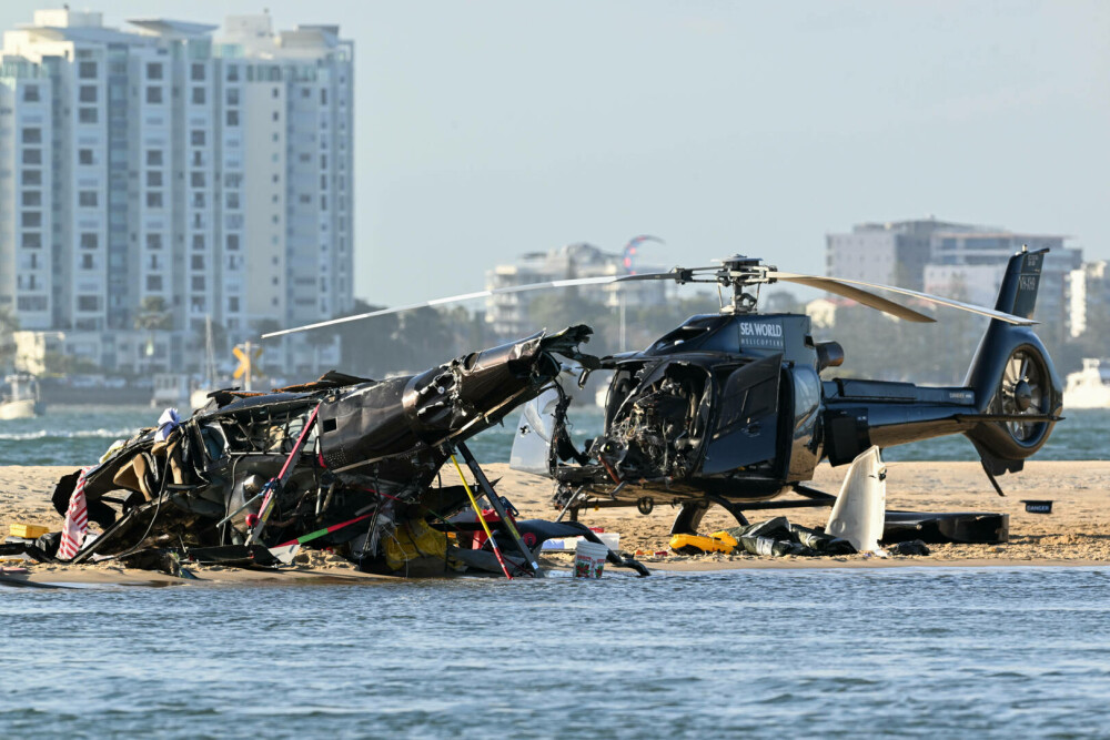 Patru morți după ce două elicoptere s-au ciocnit în aer. Momentul coliziunii a fost filmat. VIDEO - Imaginea 11