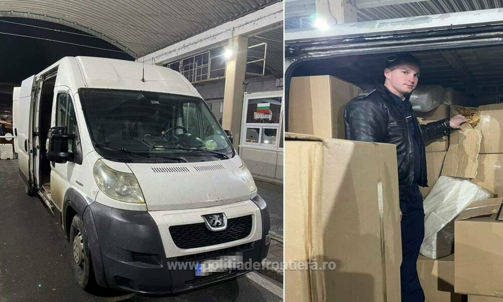 Ce au găsit polițiștii de frontieră în microbuzul unui bulgar care voia să intre în România. Au făcut o captură record - Imaginea 5