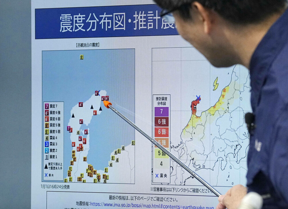 Case prăbușite, șosele avariate și oameni prinși sub dărâmături în Japonia, lovită de zeci de cutremure. GALRIE FOTO - Imaginea 10