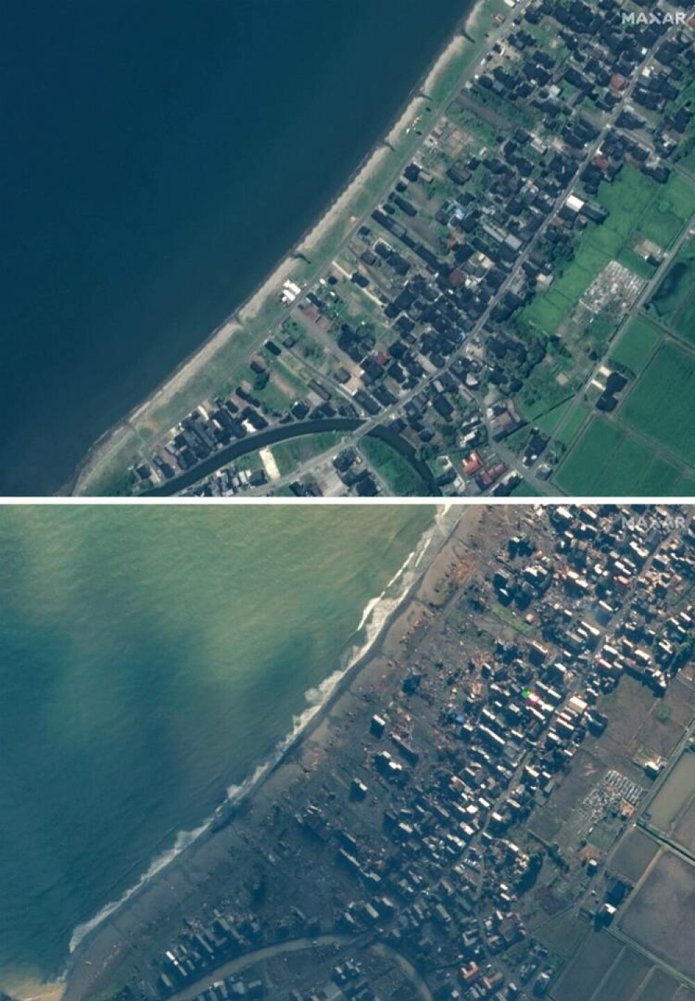 Imagini din satelit arată amploarea dezastrului din Japonia. Pământul s-a ridicat cu 4 metri. „Situația este catastrofală” - Imaginea 9