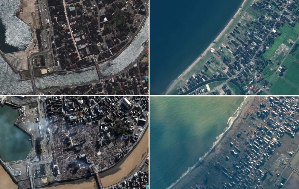 Imagini din satelit arată amploarea dezastrului din Japonia. Pământul s-a ridicat cu 4 metri. „Situația este catastrofală” - Imaginea 10