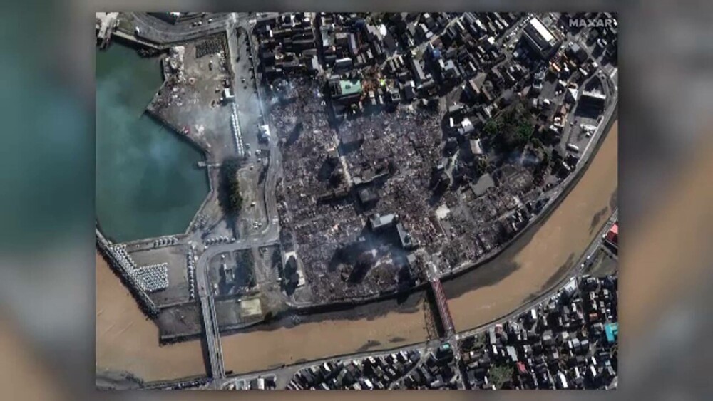 Cutremur de 7,6 pe Richter în Japonia. Imaginile din satelit arată cartiere întregi șterse de pe fața pămânului | FOTO - Imaginea 1