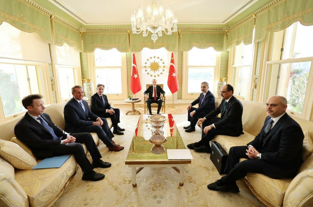 Antony Blinken și Erdogan, discuții la Istanbul despre războiul din Fâşia Gaza şi aderarea Suediei la NATO. FOTO - Imaginea 2