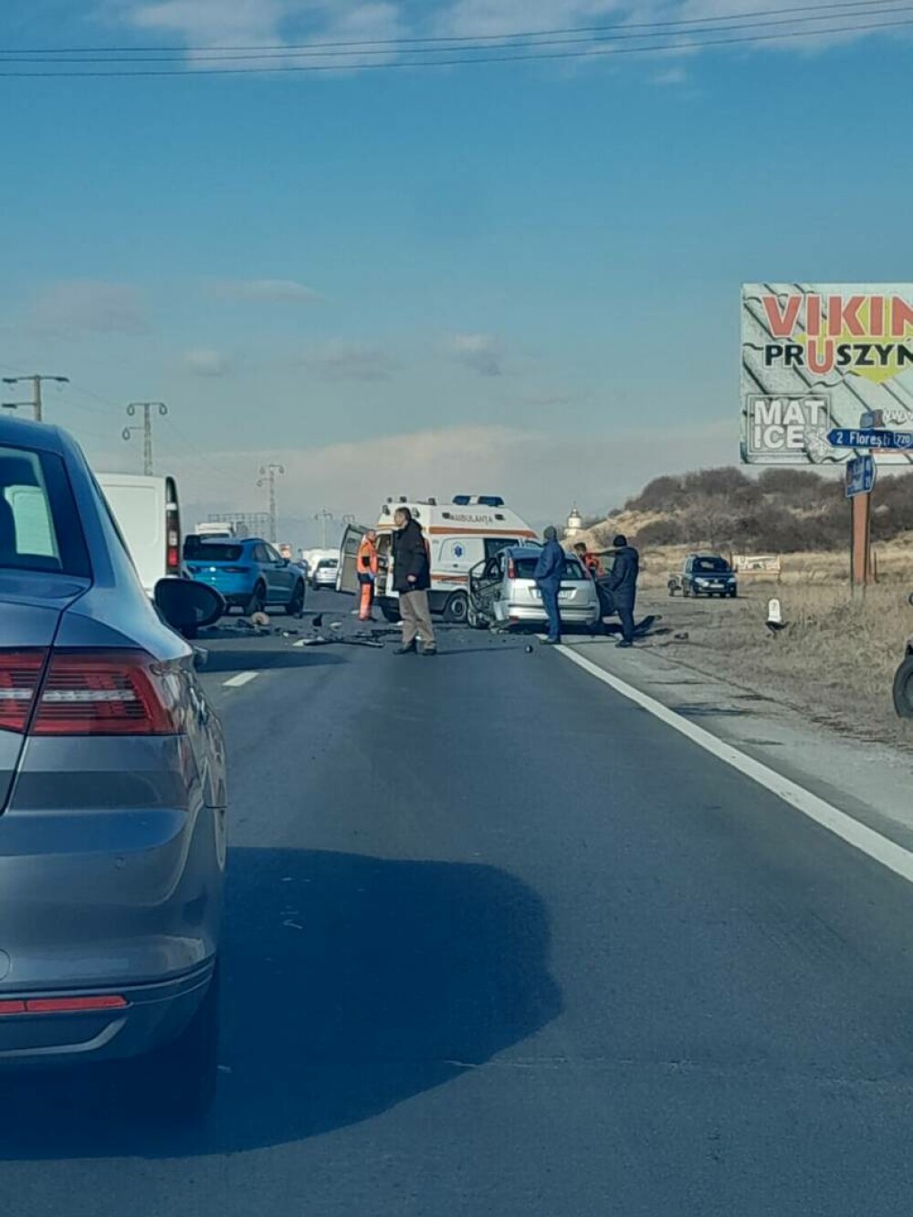 Accident cu trei morți și trei răniți pe DN1, în Prahova. Șoferul vinovat și soția sa au decedat. VIDEO - Imaginea 6