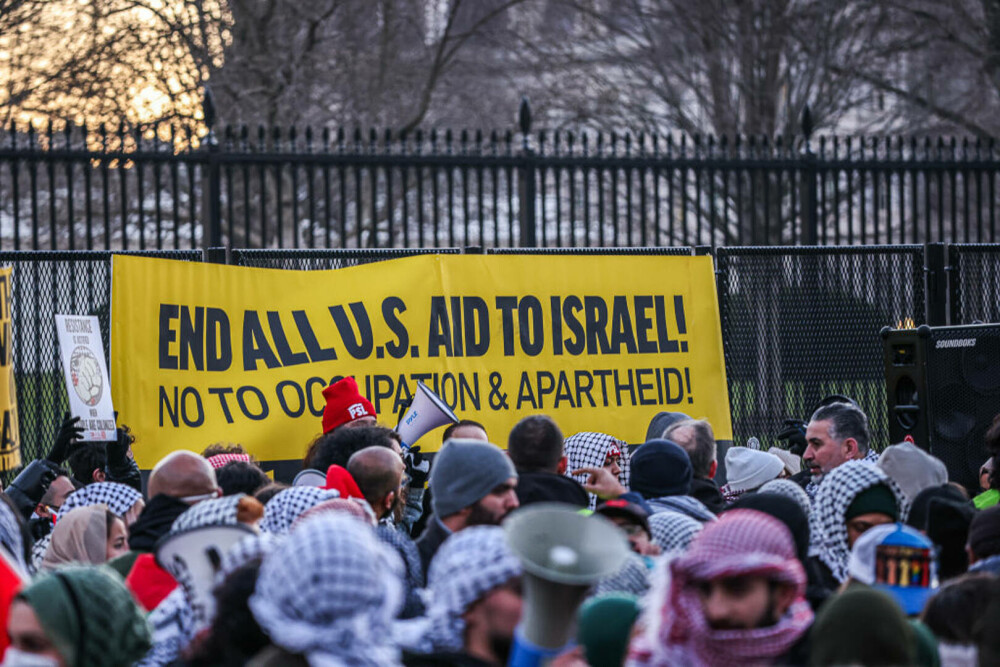 Manifestație pro-palestiniană la Washington. Protestatarii au cerut încetarea focului. „Administraţia Biden a dezamăgit” - Imaginea 5
