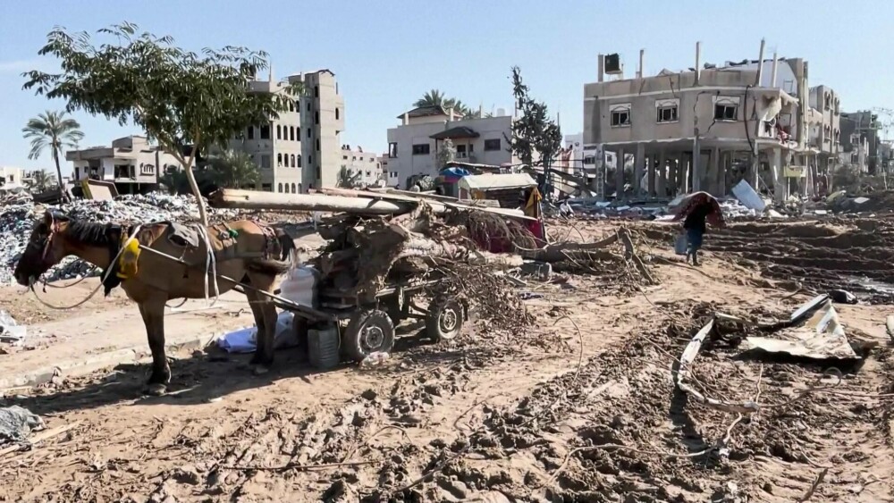 VIDEO. Orașul fantomă. Cum arată acum o tabără din Fâșia Gaza, după retragerea soldaților Israelului: haos și ruine - Imaginea 4