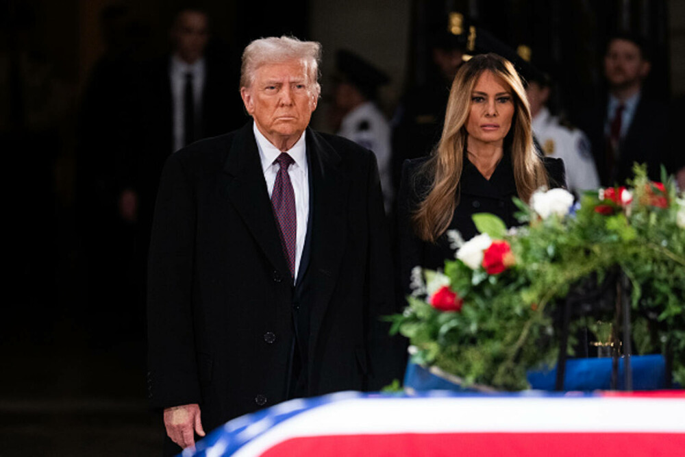 Melania Trump, ținută controversată la funeraliile lui Jimmy Carter. Ce detaliu a atras atenția. GALERIE FOTO - Imaginea 12