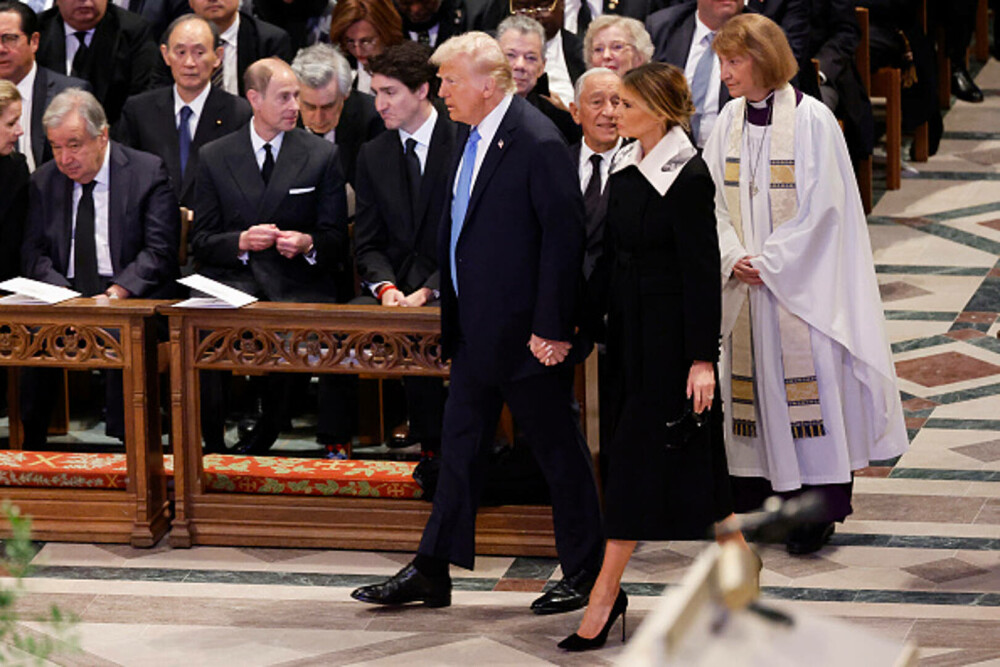 Melania Trump, ținută controversată la funeraliile lui Jimmy Carter. Ce detaliu a atras atenția. GALERIE FOTO - Imaginea 5