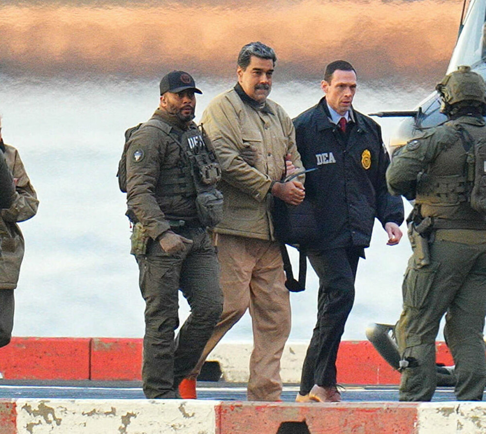 VIDEO. Nicolas Maduro a ajuns la tribunalul din New York, transferat cu elicopterul, sub o escortă puternic înarmată - Imaginea 4