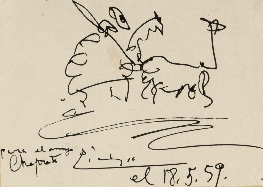 Tablourile ascunse în pereți de Vâlcov sunt scoase la licitație. „Un desen unic de Picasso și două lucrări de Grigorescu” - Imaginea 2