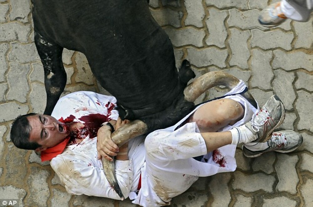 Goana spre moarte, la Pamplona: tanar ucis de un taur! - Imaginea 3