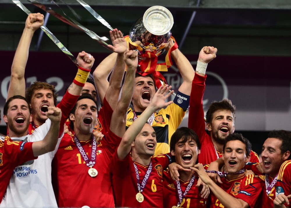 Spania a invins Italia cu 4-0 si a castigat Campionatul European de Fotbal, a doua oara consecutiv - Imaginea 1