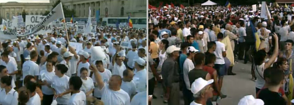 Ziua mitingurilor in Capitala. Basescu: Ne vedem la Cotroceni. 35.000 de oameni la evenimentul USL - Imaginea 3