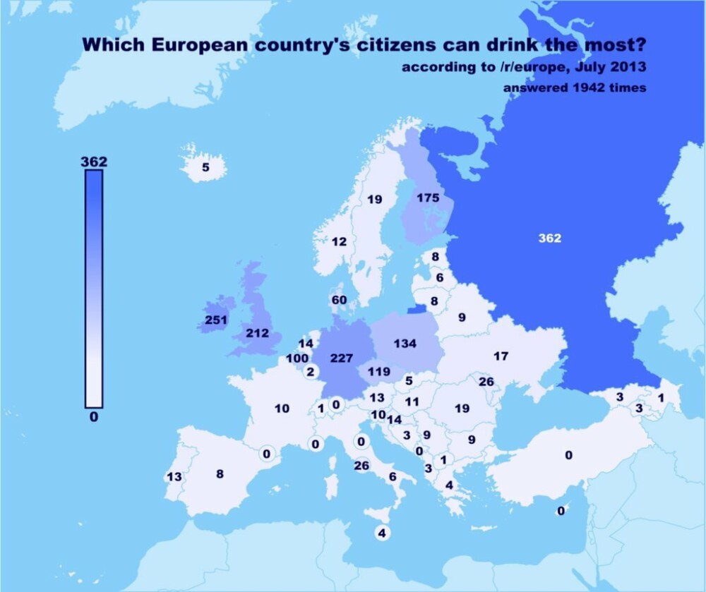 Cum e vazuta Europa pe internet. Unde se bea cel mai mult si unde sunt cele mai frumoase femei - Imaginea 2