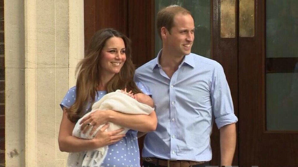 Primele imagini cu copilul lui Kate Middleton. Printul William: 
