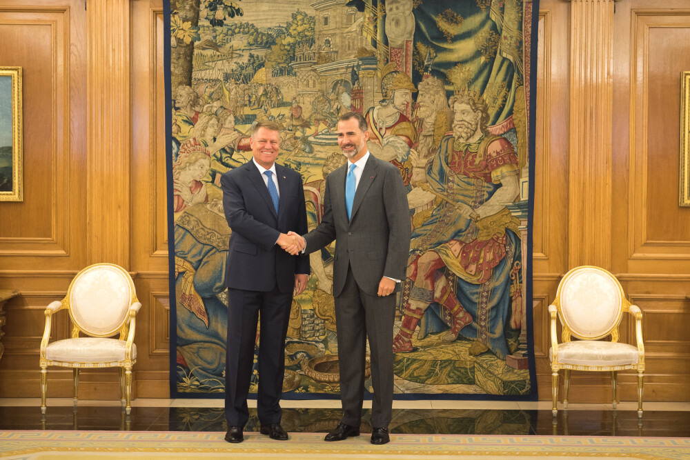 Klaus Iohannis, primit cu onoruri in Spania. Regele Felipe al VI-lea: Romaniei i se cuvine intrarea in Schengen - Imaginea 7