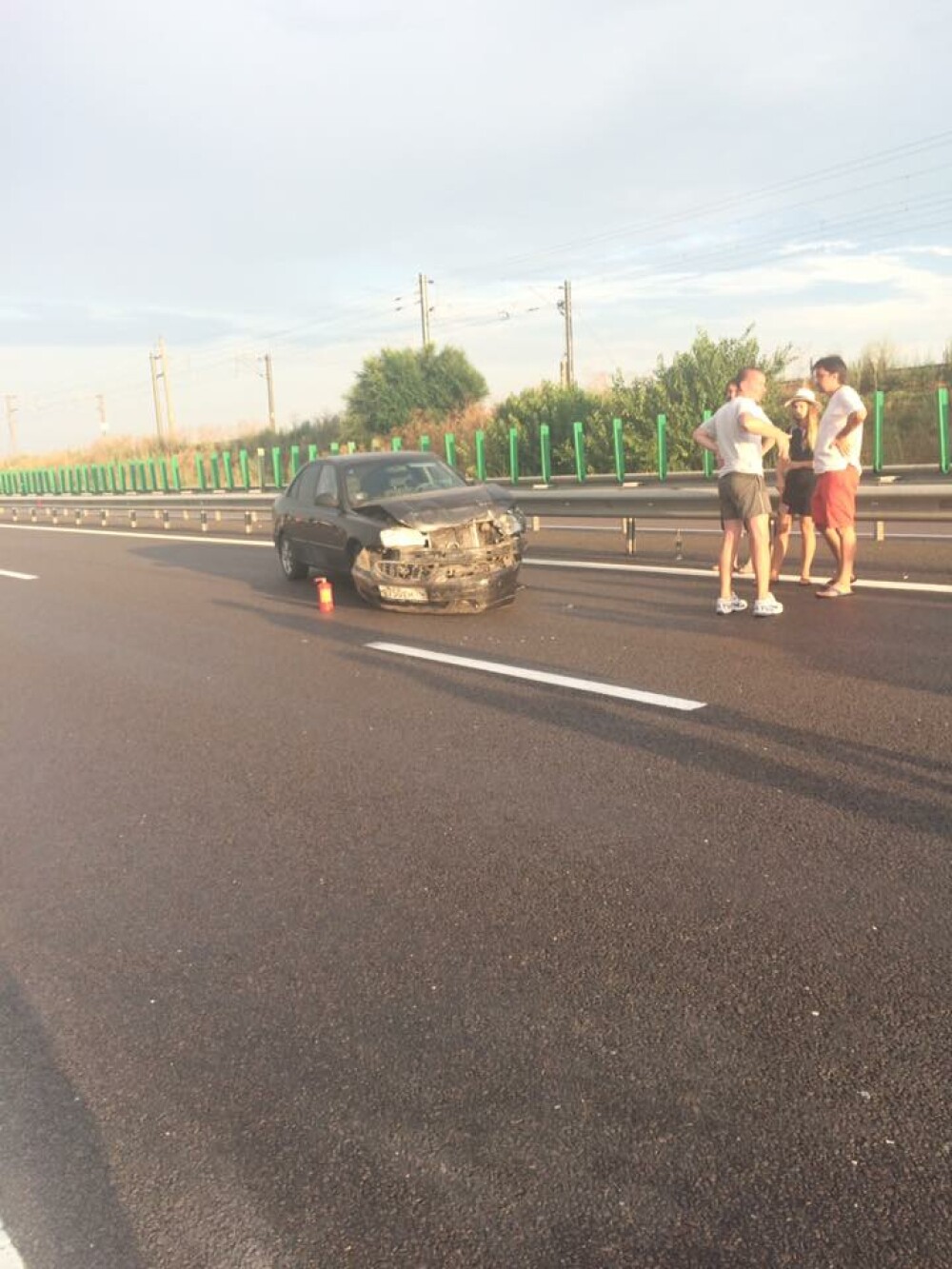 Accident in lant pe Autostrada Soarelui: o persoana a fost grav ranita. Traficul s-a reluat spre Capitala pe 2 benzi. FOTO - Imaginea 5